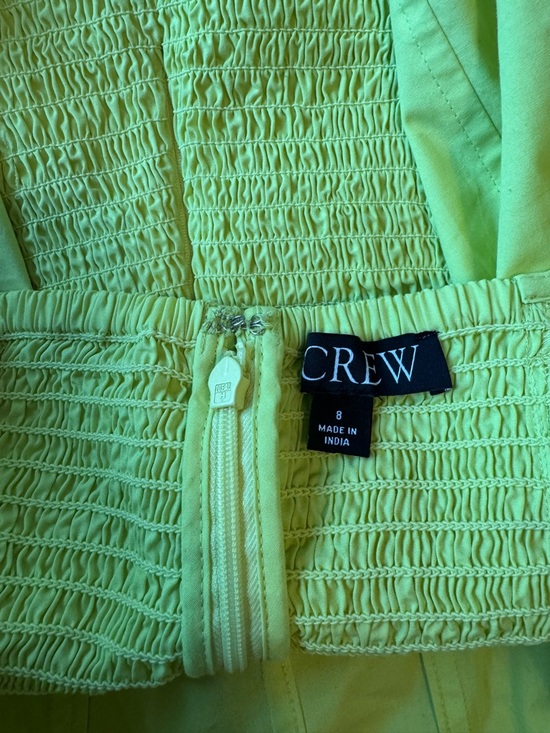 J. Crew Square Neck Puff Sleeve Top in Chartreuse - Picture 5 of 7